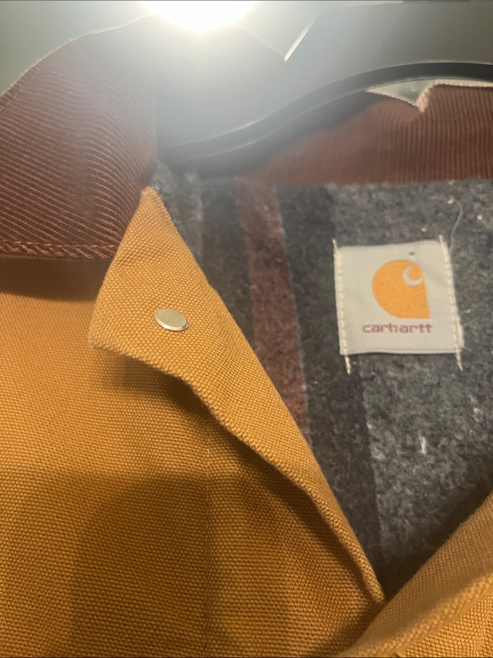 Vintage like new Carhartt Men’s Tan Duck Blanket-Lined Work Jacket- - Picture 6 of 6